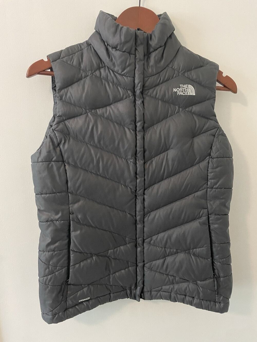 The North Face Vest Womens Small Black Quilted Goose Down Puffer 550 Preppy A0